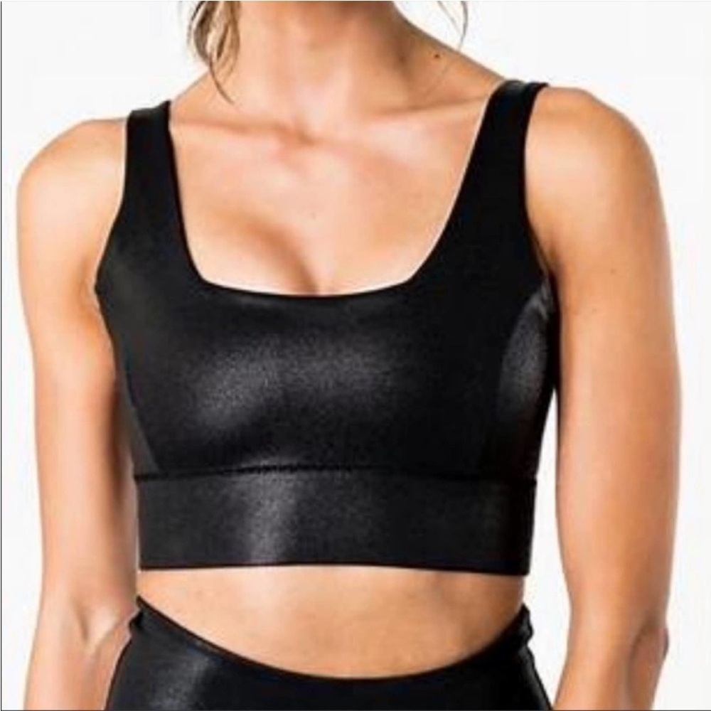 IVL Collective Shimmer‎ Black Sports Bra Sz 10